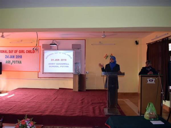 National Day of Girl Child" at AGS, Potha