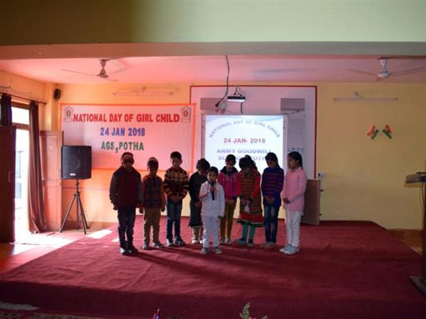 National Day of Girl Child" at AGS, Potha