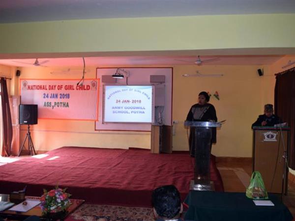 National Day of Girl Child" at AGS, Potha