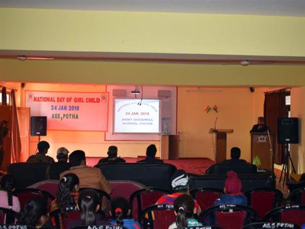 National Day of girl child was celebrated at AGS, Potha on 24 Jan 2018